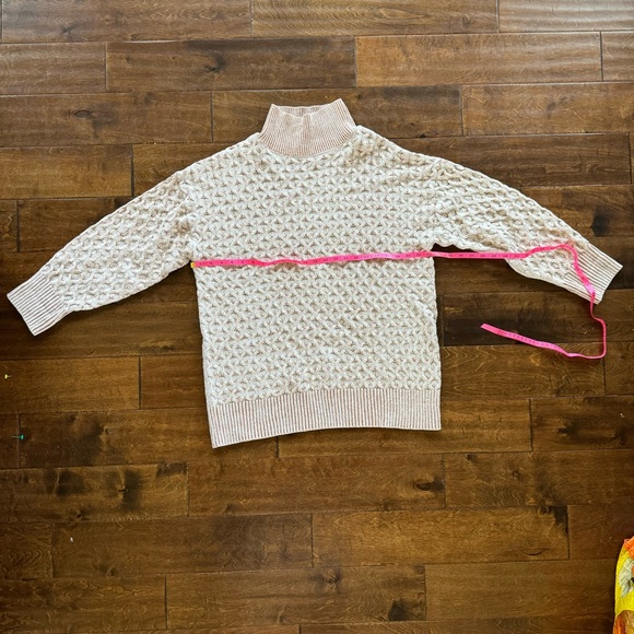 Womens Cable Knit roll neck Oversized Boxy Turtleneck Sweater, Boho Knit large - Picture 6 of 8